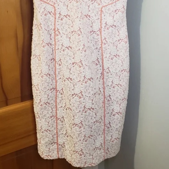 Antonio Melani Cream lace and Peach dress size 4 - Picture 10 of 15